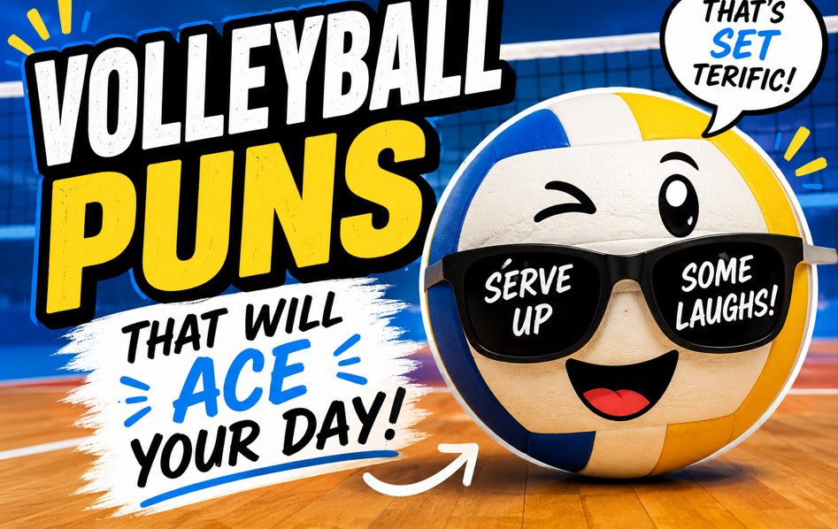 Funny Volleyball Puns, Jokes, Captions & Team Names for Every Occasion 🏐😂