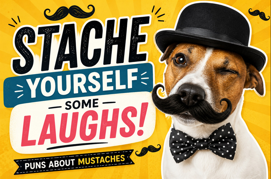 puns about mustaches, One-Liners & Instagram Captions