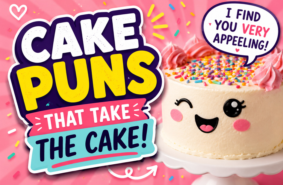 puns about cake 🍰 | Funny, Clever, Cute & Birthday Cake Puns