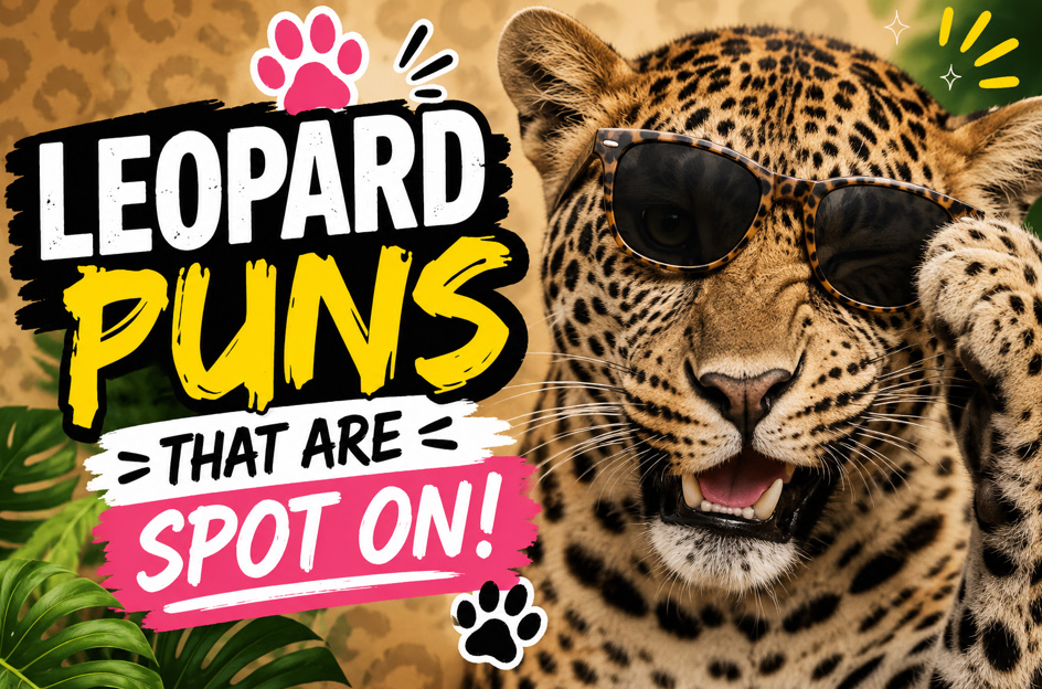Leopard Puns Funny, Cute & Clever Spotted Cat Jokes for Captions
