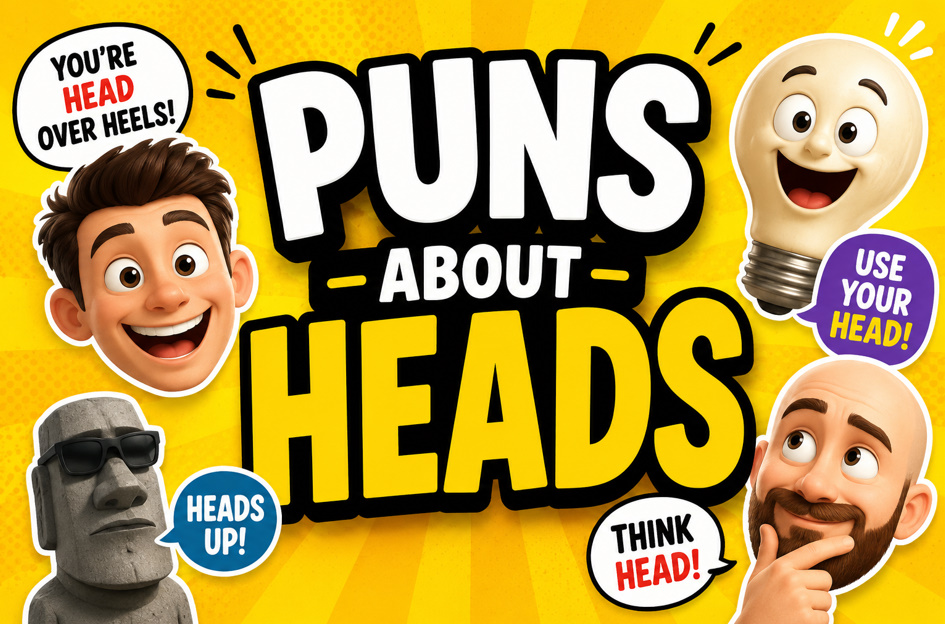 puns about heads Collection Funny, Cute, Big Head & Adult Head Jokes