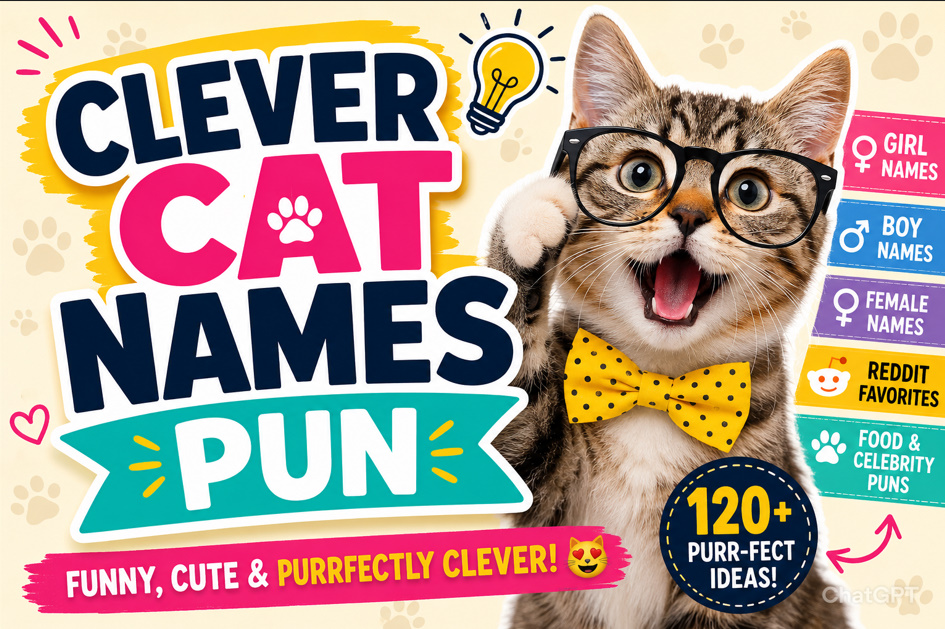 Clever Cat Names Puns